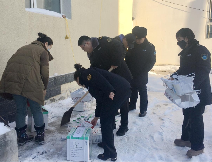 圖為銷毀現(xiàn)場(chǎng)。（蘇日嘎拉圖 攝）