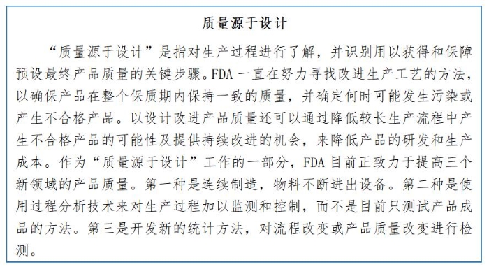 質(zhì)量源于設(shè)計(jì)