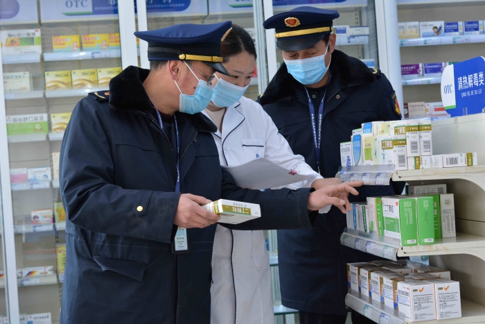 圖為檢查現(xiàn)場。