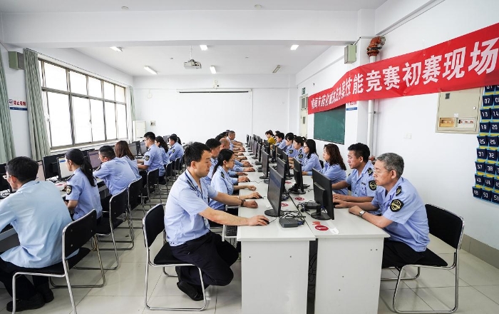 圖為初賽現(xiàn)場(chǎng)。