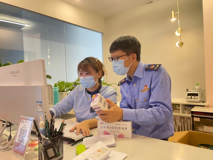 圖為檢查現(xiàn)場(chǎng)