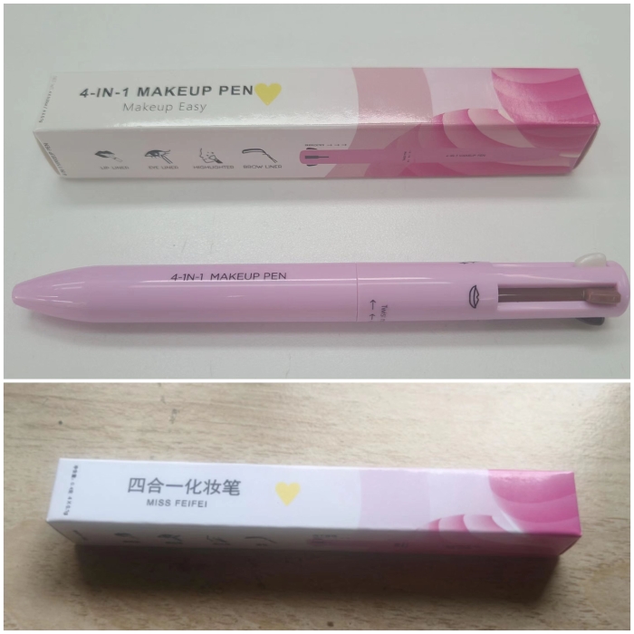 圖中上方為記者收到的產(chǎn)品，下方為國(guó)家藥監(jiān)局網(wǎng)站顯示的備案號(hào)所屬產(chǎn)品的外包裝。