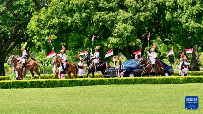 當(dāng)?shù)貢r間11月20日上午，國家主席習(xí)近平在巴西利亞總統(tǒng)官邸黎明宮同巴西總統(tǒng)盧拉舉行會談。會談前，盧拉總統(tǒng)和夫人羅桑熱拉熱情迎接習(xí)近平，并為習(xí)近平舉行隆重盛大歡迎儀式。新華社記者 翟健嵐 攝